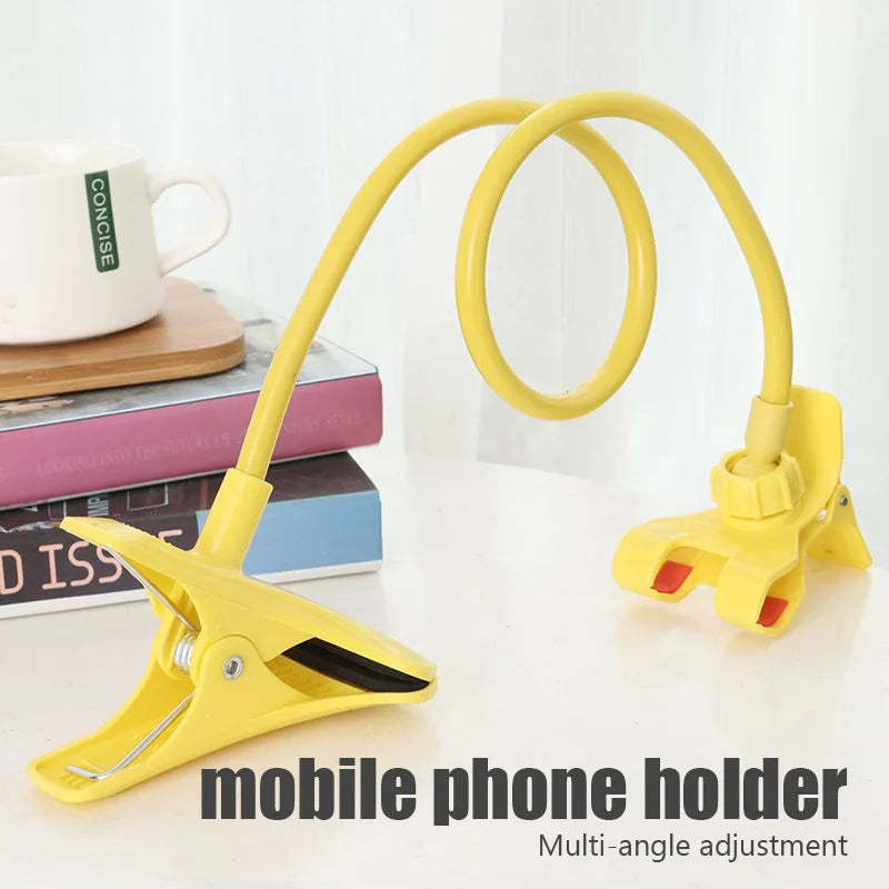 Flexible Lazy Phone Holder — Adjustable Gooseneck Desk & Bed Mount