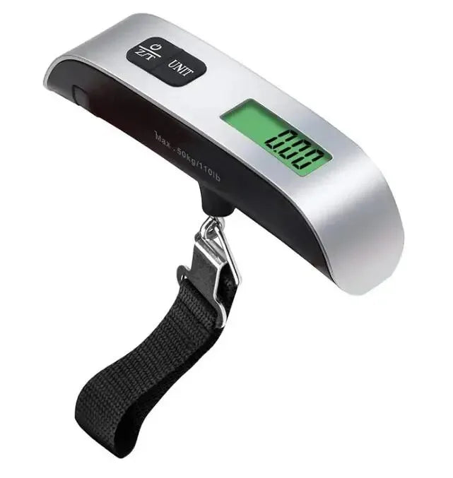 Portable Digital Luggage Scale — 110lb Hanging Travel Weight Scale