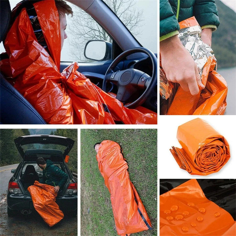 Portable Waterproof Emergency Survival Bag — Outdoor Camping & First Aid Kit