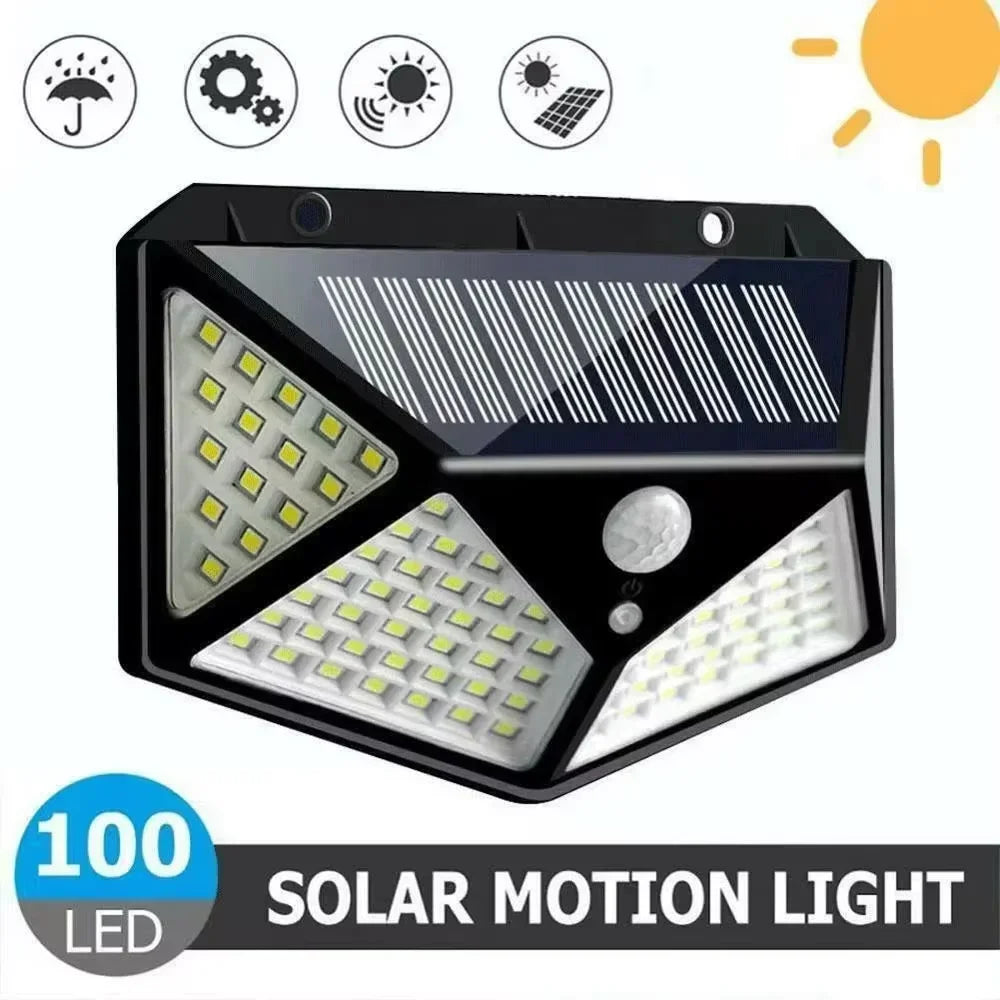 Solar Motion Sensor Light — Outdoor Waterproof LED