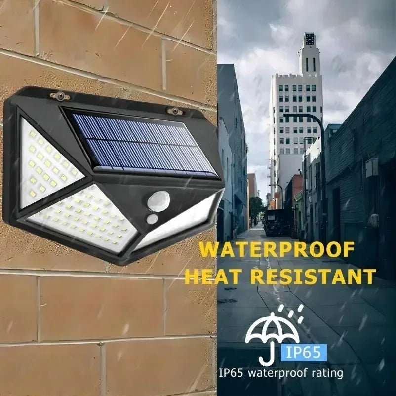 Solar Motion Sensor Light — Outdoor Waterproof LED