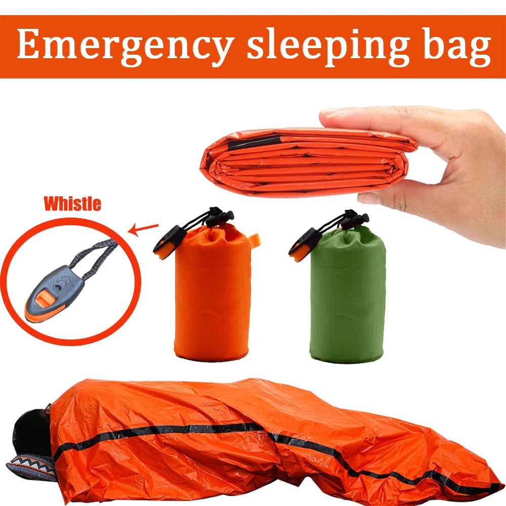 Portable Waterproof Emergency Survival Bag — Outdoor Camping & First Aid Kit