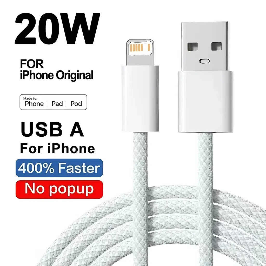 20W Fast Charging iPhone Cable
