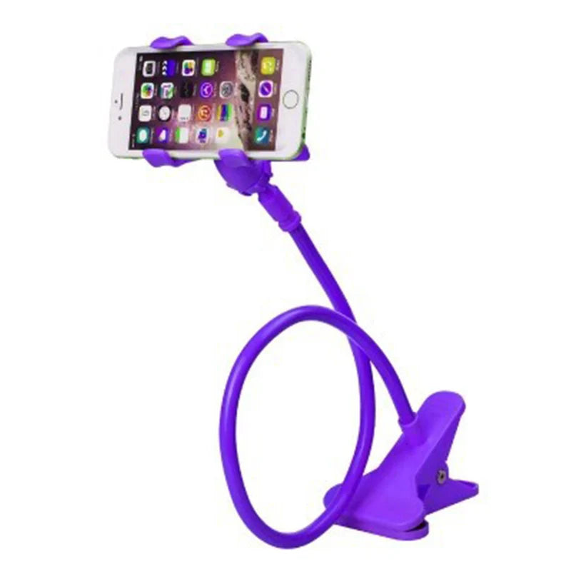 Flexible Lazy Phone Holder — Adjustable Gooseneck Desk & Bed Mount