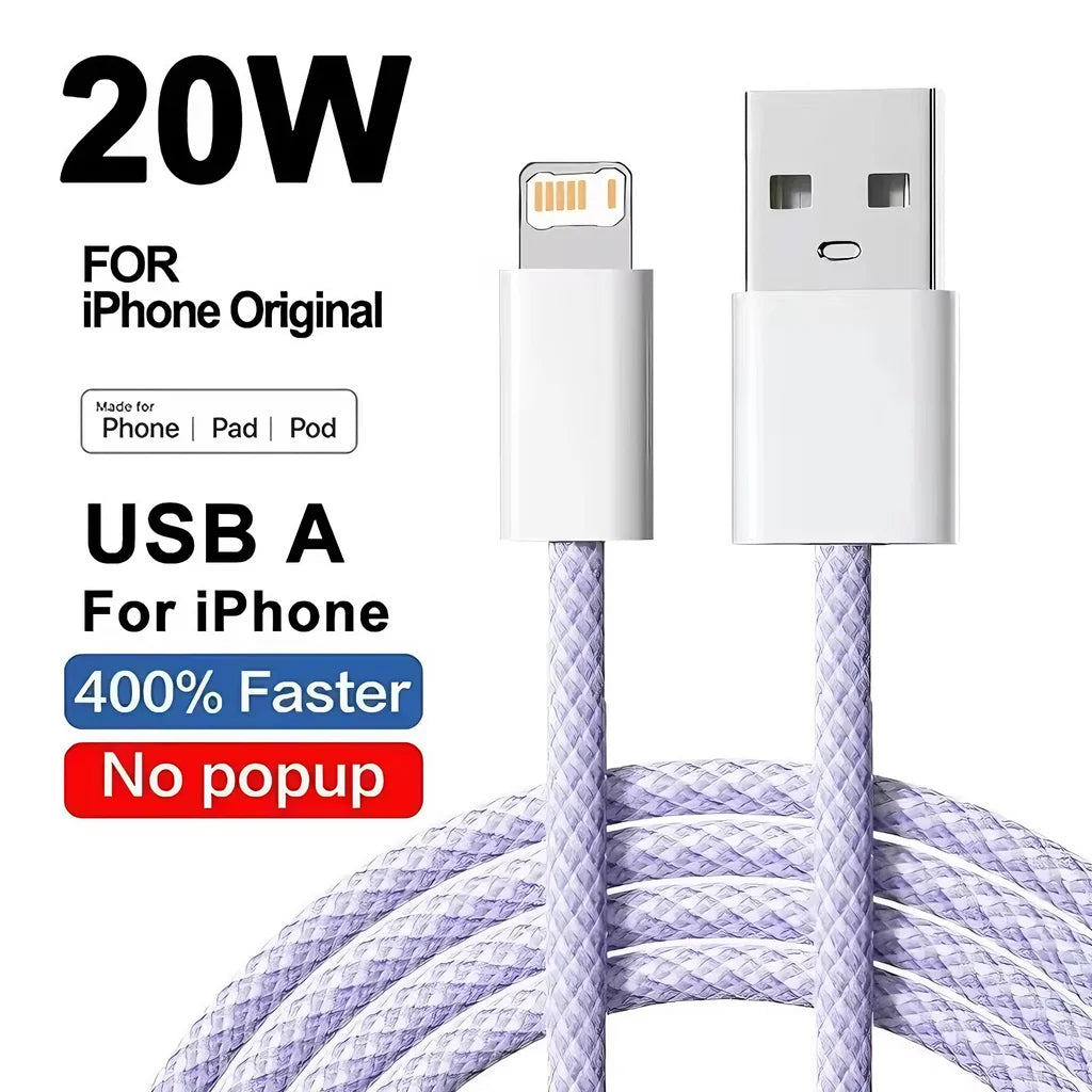 20W Fast Charging iPhone Cable