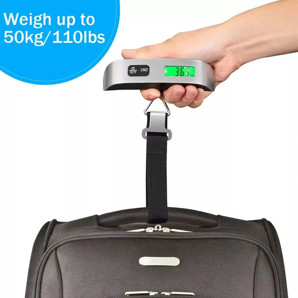 Portable Digital Luggage Scale — 110lb Hanging Travel Weight Scale