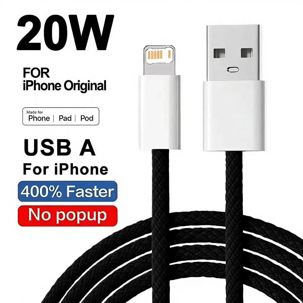 20W Fast Charging iPhone Cable