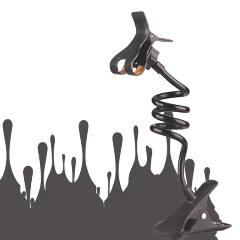 Flexible Lazy Phone Holder — Adjustable Gooseneck Desk & Bed Mount