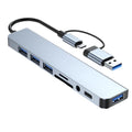 8-in-2 USB-C Docking Station — Hub with HDMI, Audio & SD Card Reader