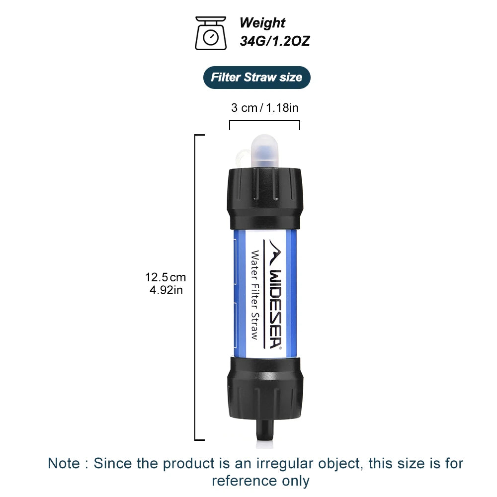 Camping Water Filter — Portable Hollow Fiber Filtration