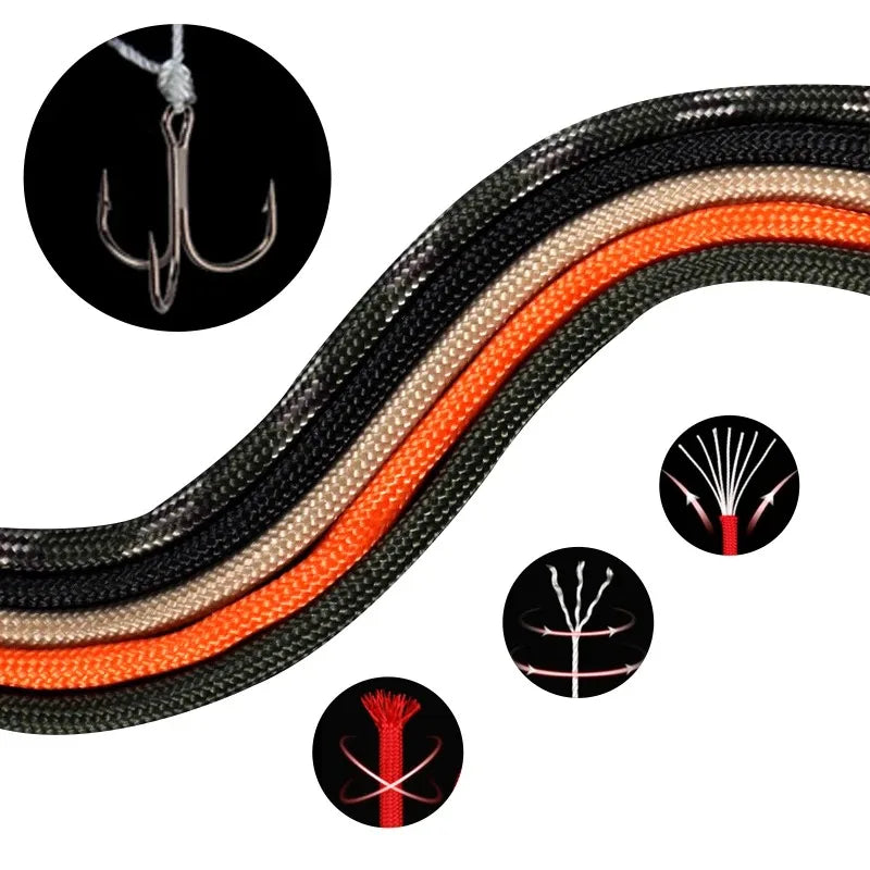 550 Paracord Rope — 7-Core Survival Cord for Camping, Hiking & Outdoors