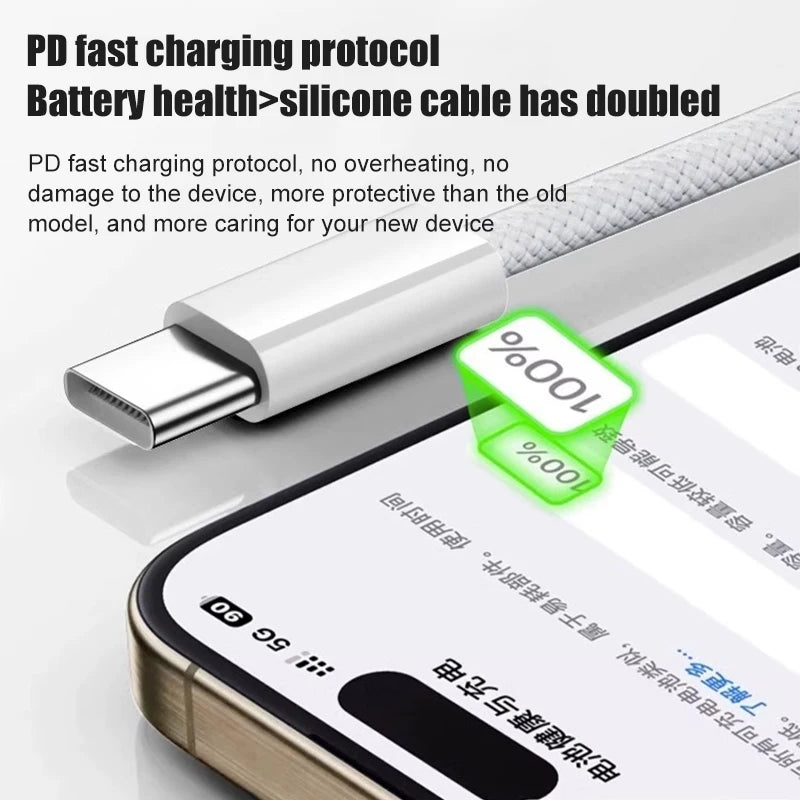 60W USB-C Fast Charging Cable